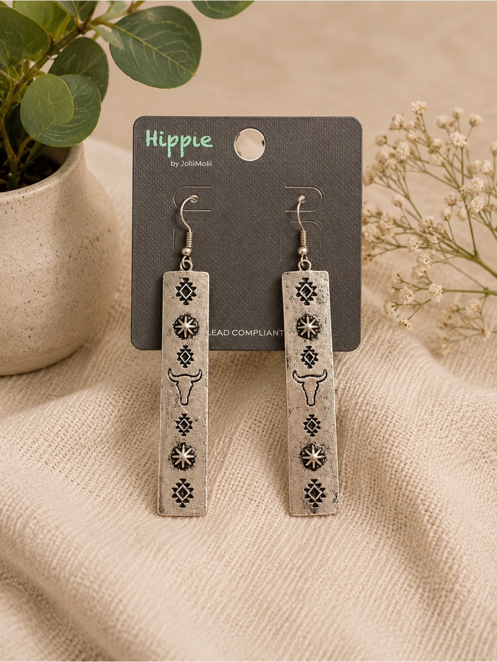 Western Bar Dangle Earrings